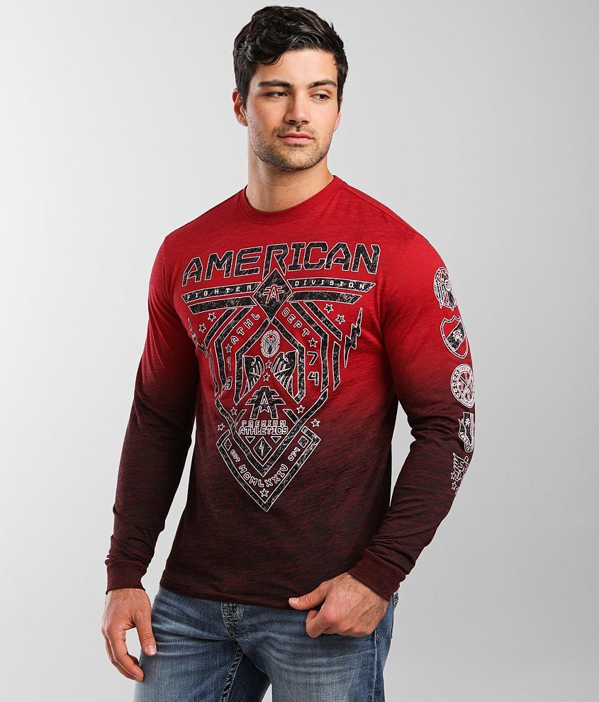 American Fighter Fairbanks T-Shirt - Men's T-Shirts in Cherry Dk Cherry