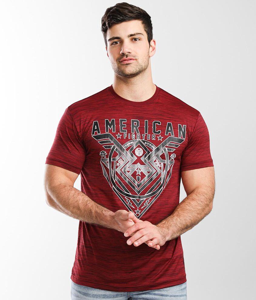 American Fighter Oakview T-Shirt - Men's T-Shirts in Red Black | Buckle