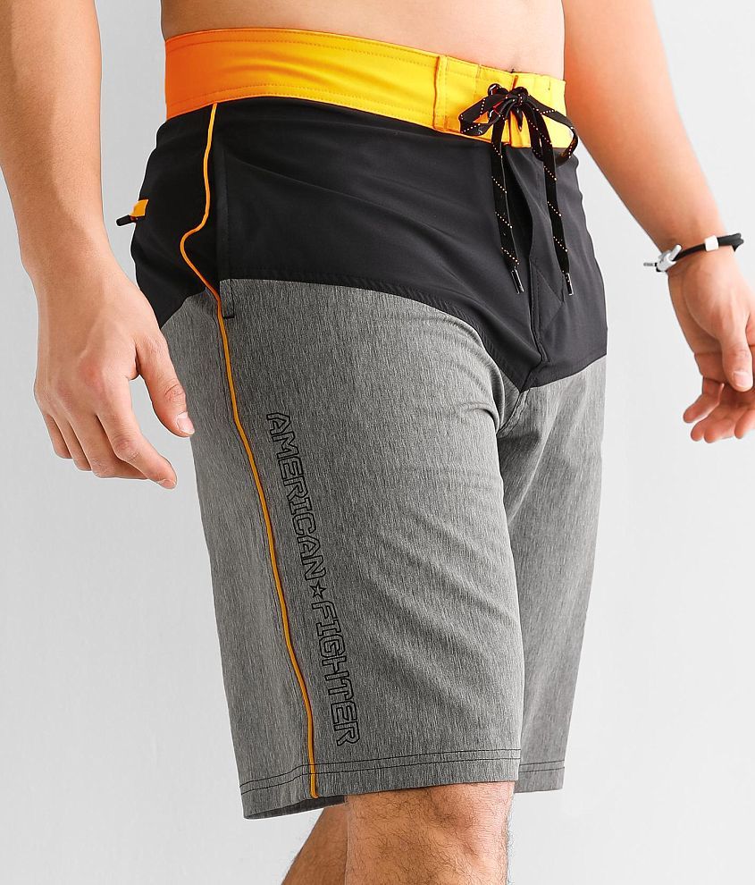 American Fighter Headlands Stretch Boardshort front view