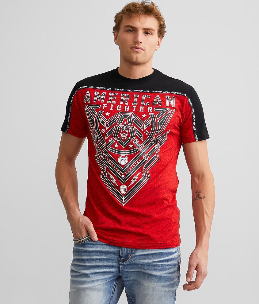 American Fighter Aredale T Shirt Men s T Shirts in Red Black