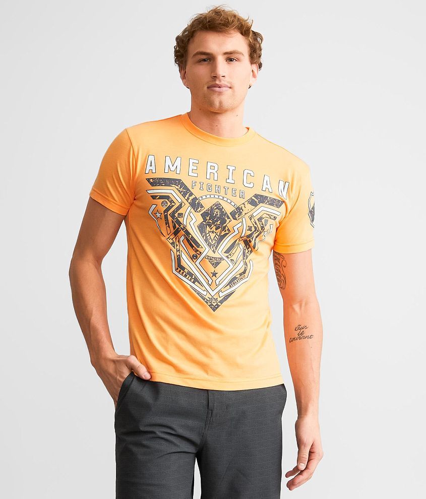 Neon orange best sale t shirt mens