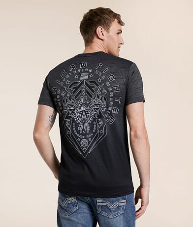 American Fighter Black Rock T-Shirt front view