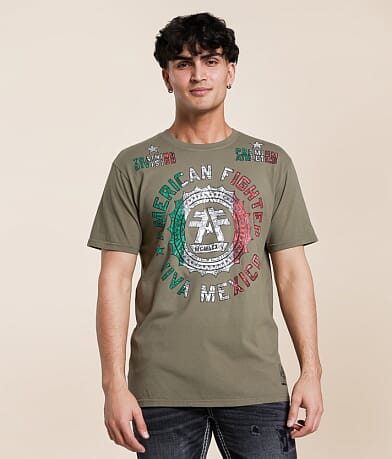 American Fighter Viva Mexico T-Shirt front view
