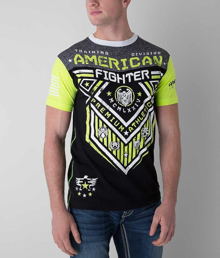 American Fighter Hunter T-Shirt Men's T-Shirts in Black Neon