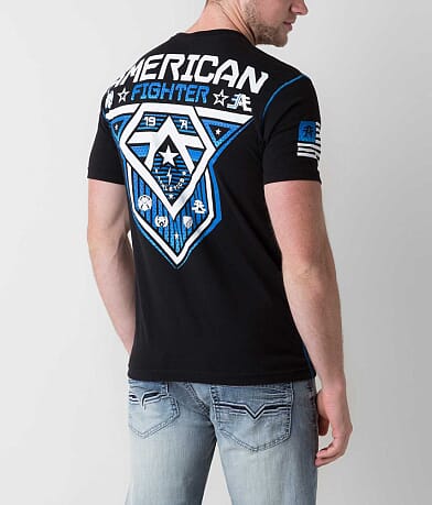 American Fighter North Dakota T-Shirt back view
