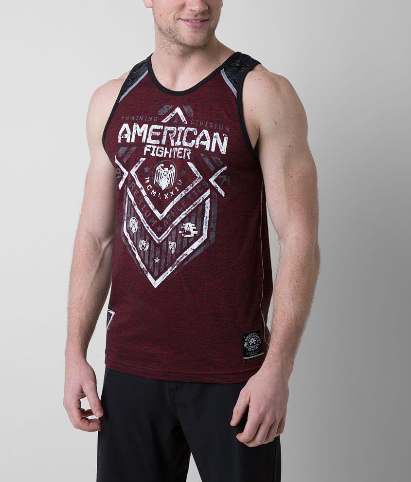 American Fighter North Dakota Tank Top front view