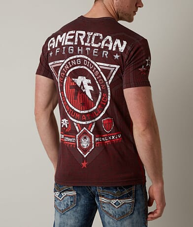 American Fighter Massachusetts T-Shirt BACK