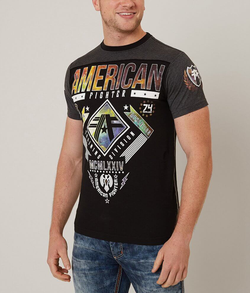 American Fighter Lander Galaxy T-Shirt front view