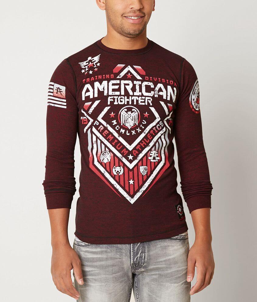 American Fighter North Dakota Thermal Shirt front view