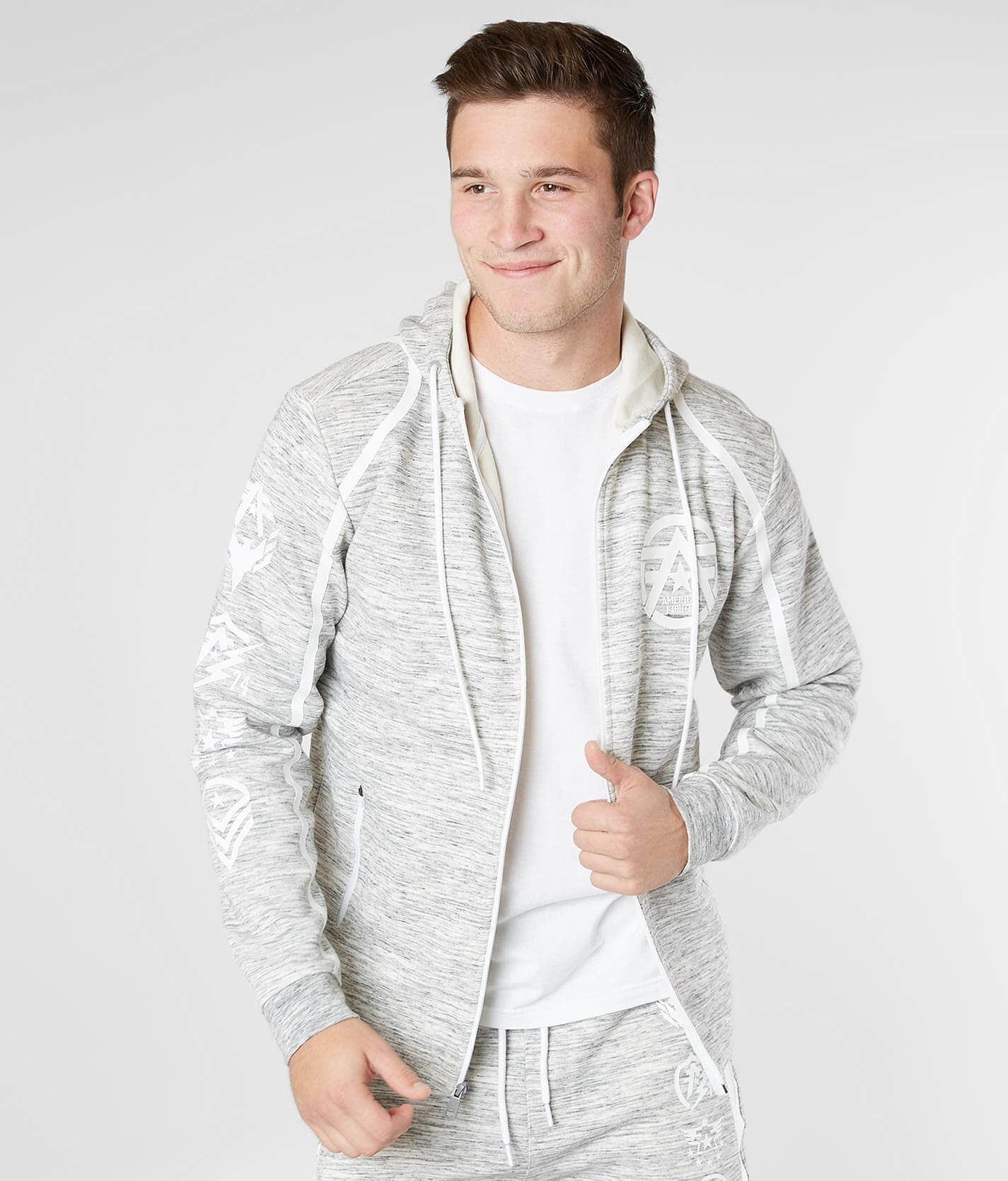 BENCH Felpa con Cappuccio Uomo Rossa Logo Streetwear (INT M