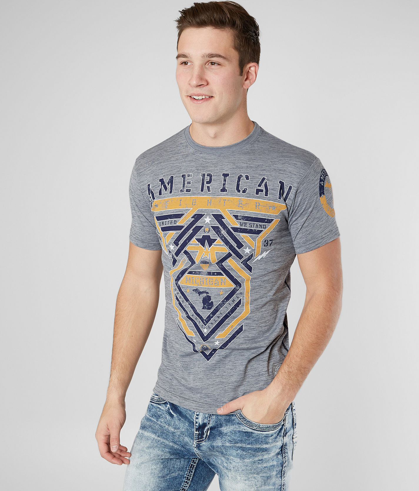 American Fighter Michigan Born T-Shirt - Men's T-Shirts in