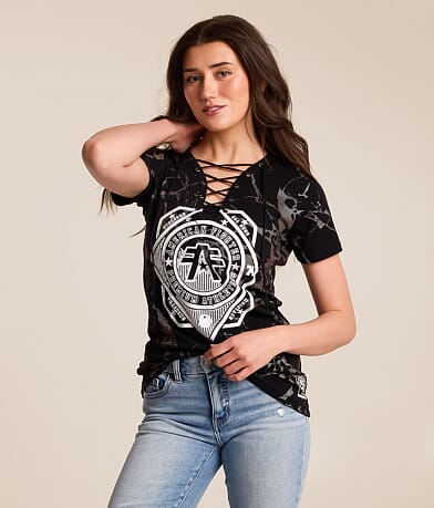 American Fighter Courtland T-Shirt - Women's T-Shirts in White Multi