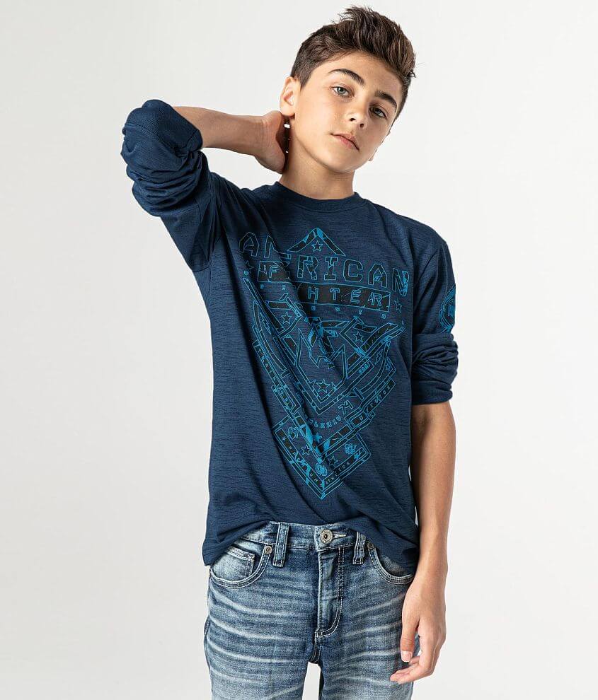 boys american fighter shirts