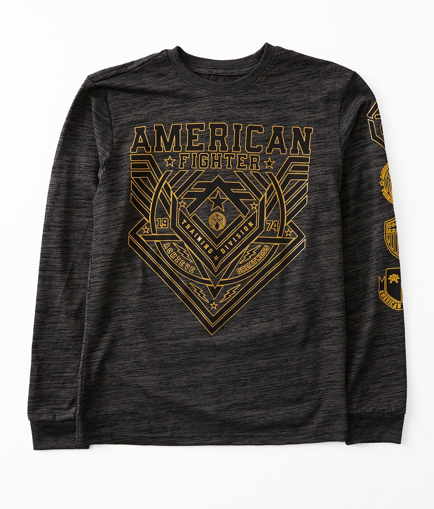 American Fighter Men's Graphic T-Shirt - Silver Lake Design With Foil & Sublimation Details - View #10