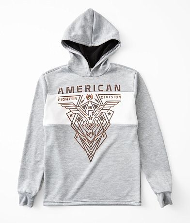 American Fighter Boys - Cranston Panel Hooded Sweatshirt front view