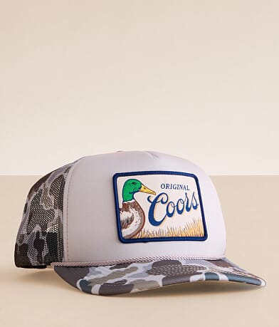 American Needle Coors® Mallard Camo Trucker Hat front view