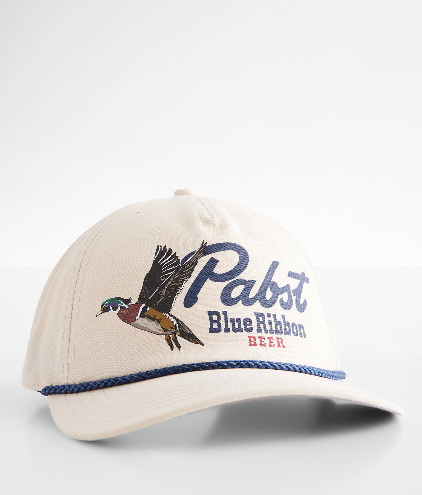 American Needle California Bear Riptide Valin White, Blue And Red Snapback Trucker Hat