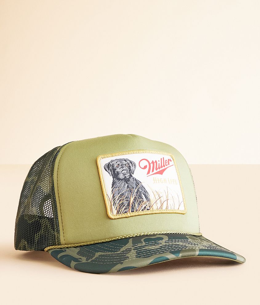 American Needle Miller&#174; High Life Camo Trucker Hat front view