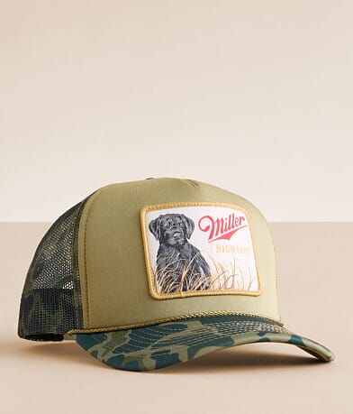 American Needle Miller® High Life Camo Trucker Hat front view