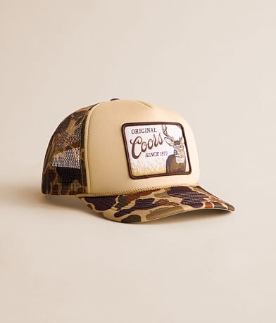American Needle Coors Whitetail Camo Trucker Hat front view