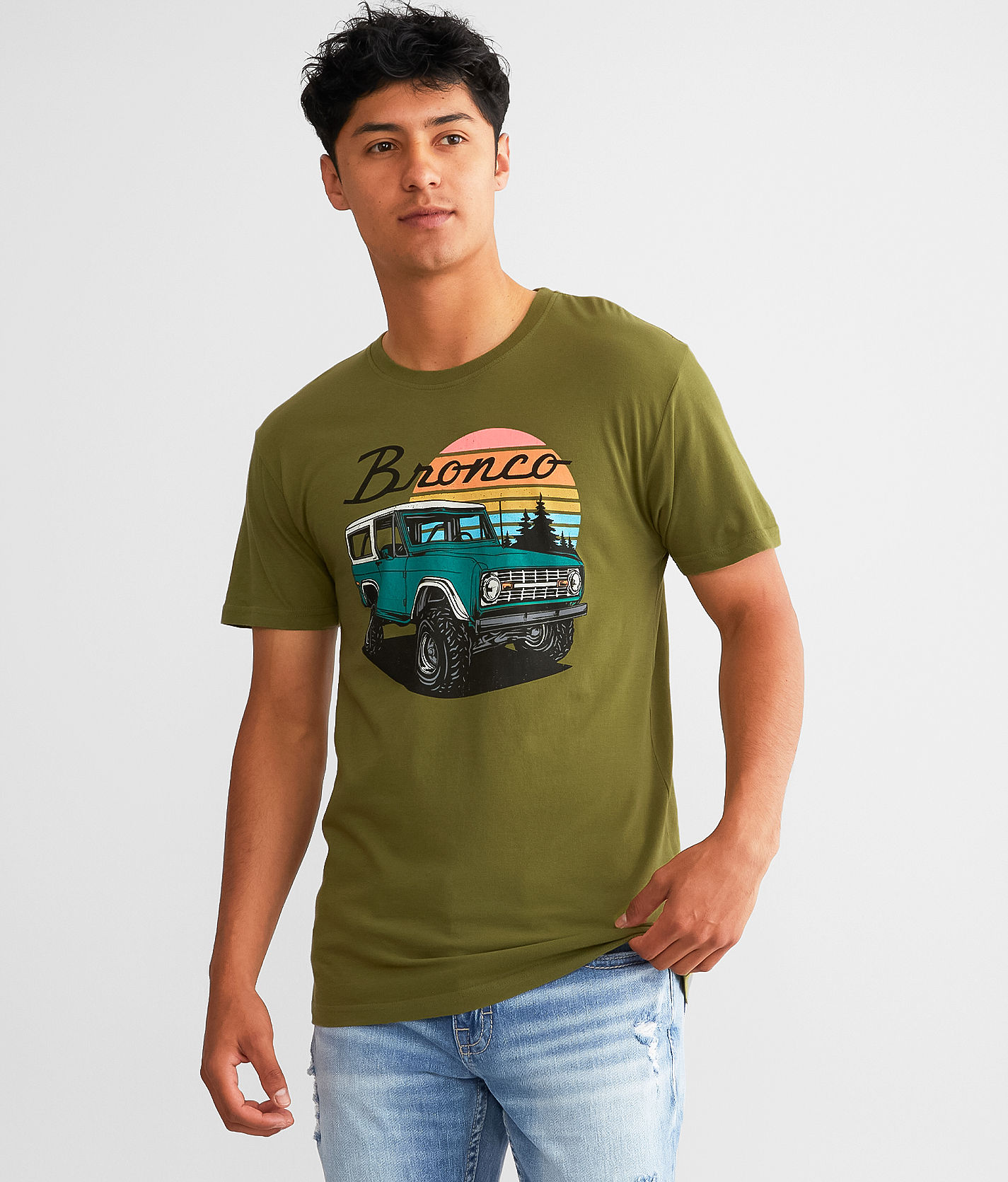 American Needle Cream Colored Ford Bronco Graphic Tee XXLarge