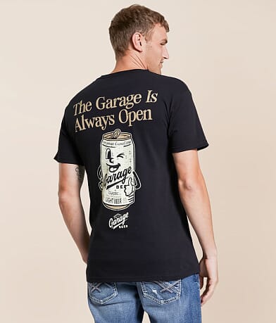 American Needle Garage Beer™ Can T-Shirt front view