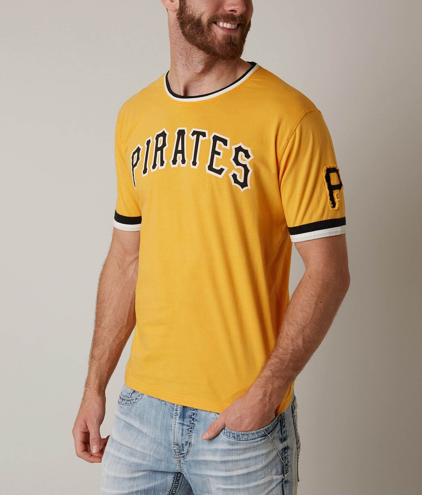 Red Jacket Pittsburgh Pirates T-Shirt - Men's T-Shirts in Gold