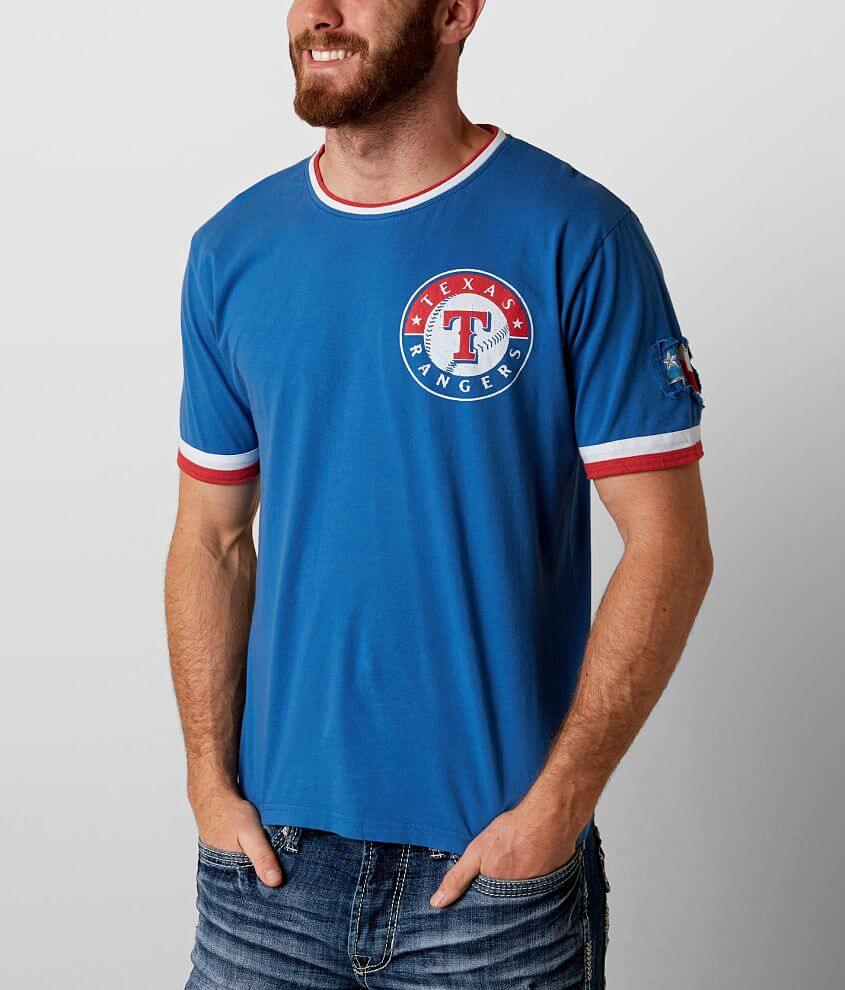 Red Jacket Texas Rangers T-Shirt - Men's T-Shirts in Blue