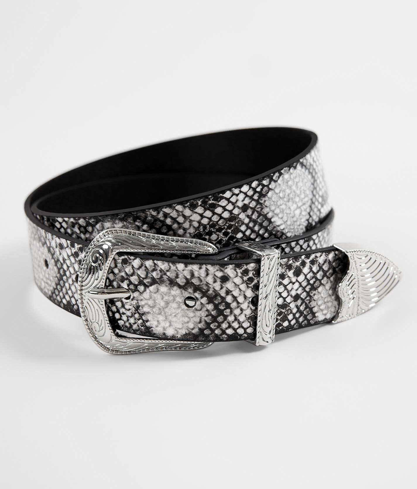 snakeskin belt buckle