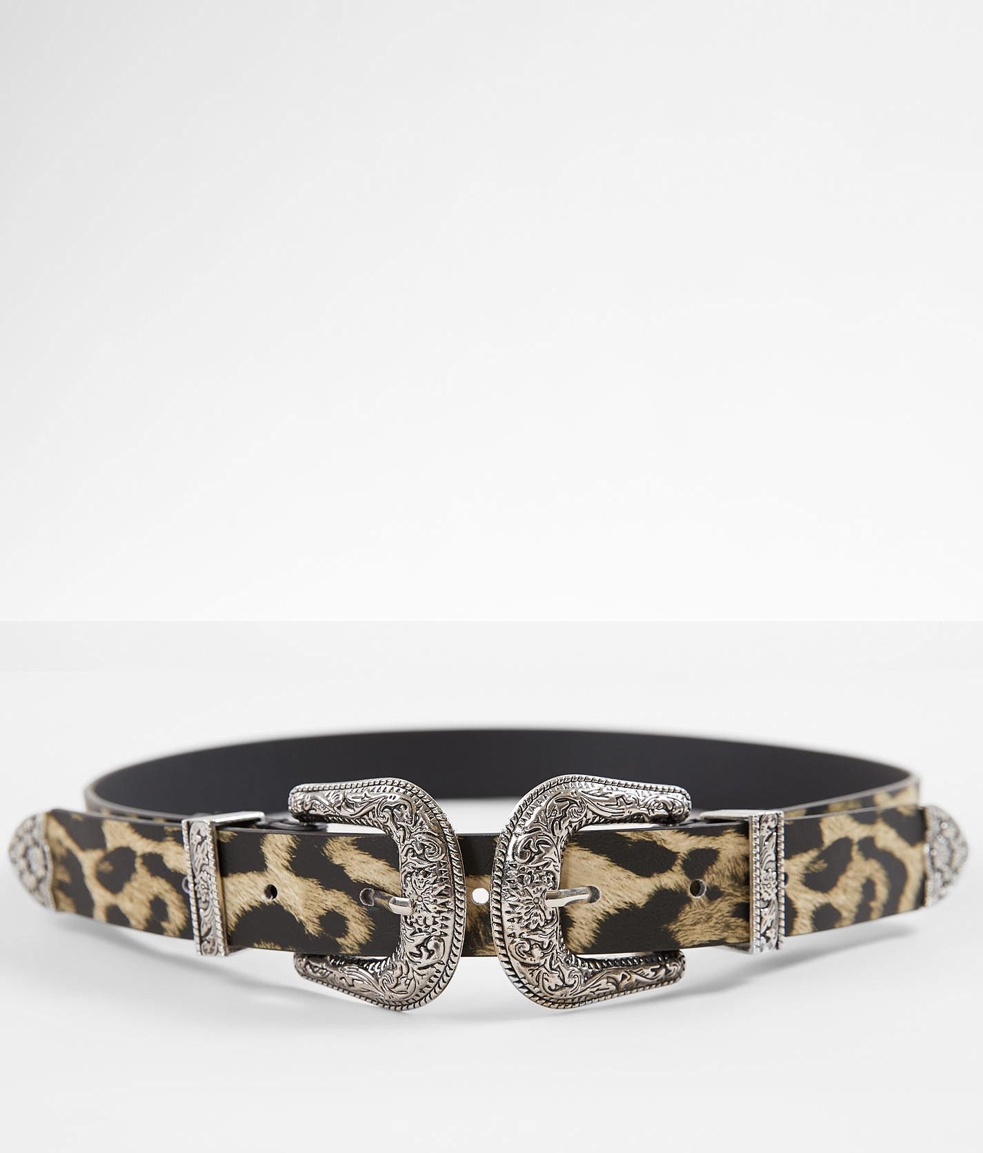 BKE Faux Pearl Buckle Belt - Women's Belts in Black