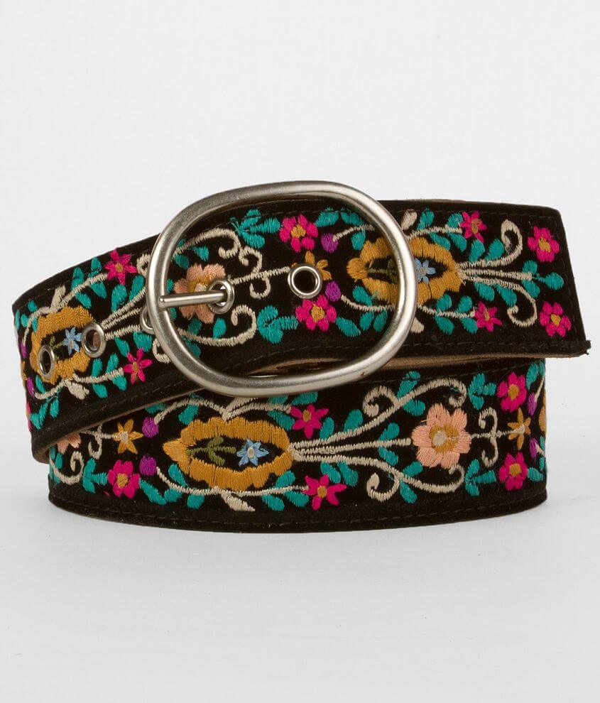 Daytrip Embroidered Belt - Women's Belts in Black Floral | Buckle