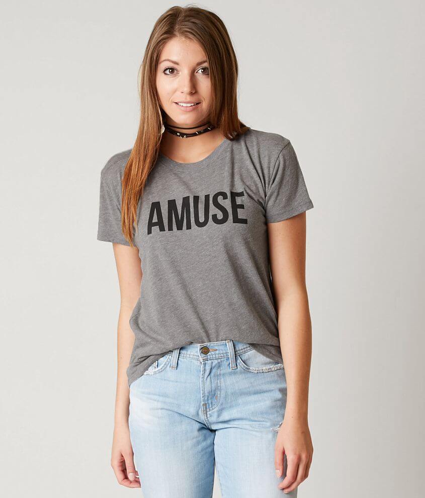 Amuse Society Womens Iconic Skinny Jeans Charcoal