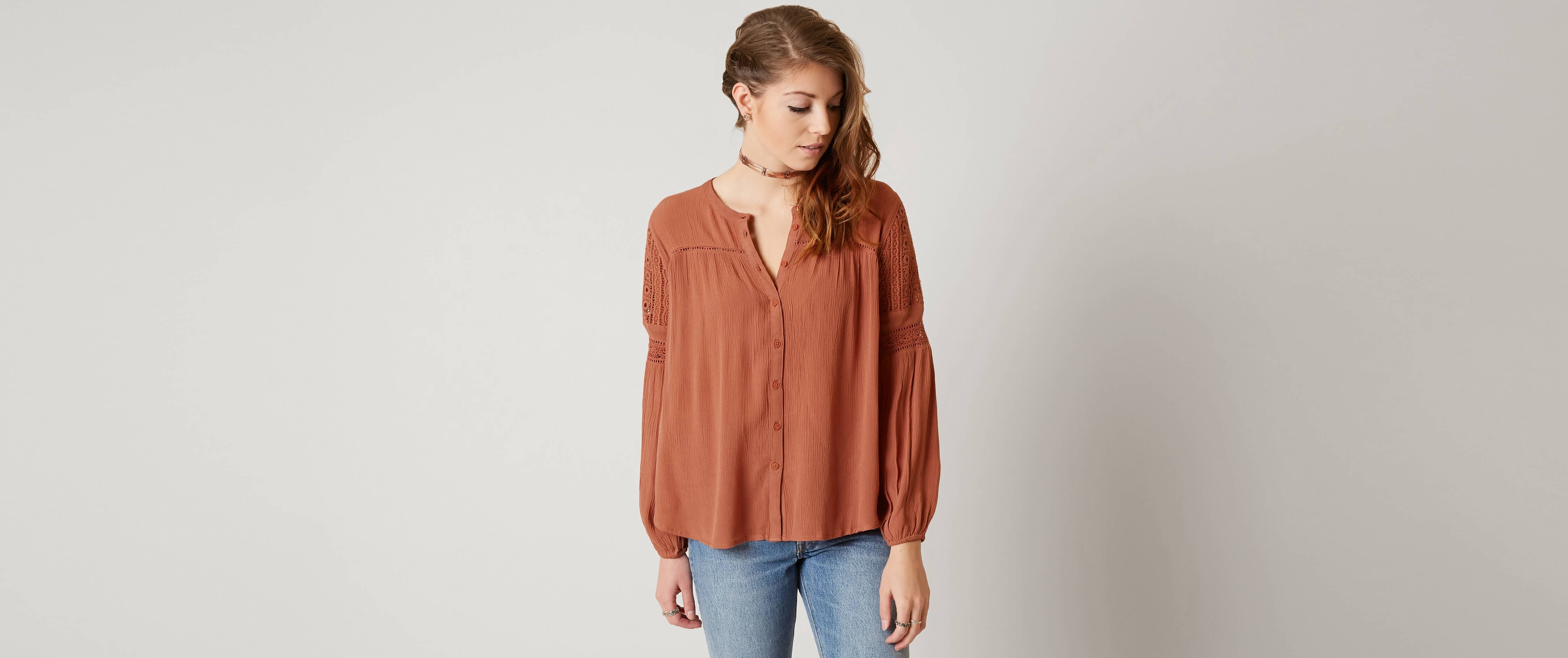 Image of Amuse Society Crinkle Shirt