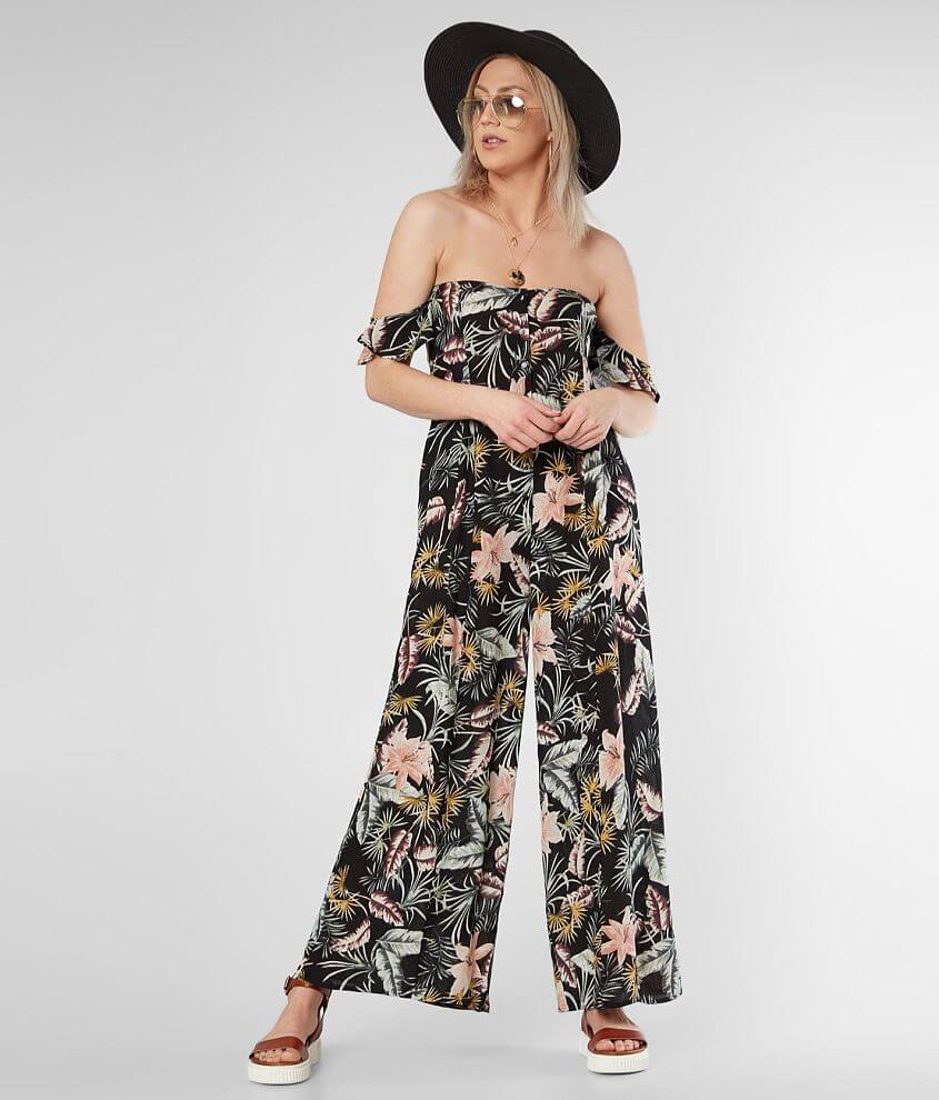 Amuse Society Paz Wide Leg Jumpsuit front view