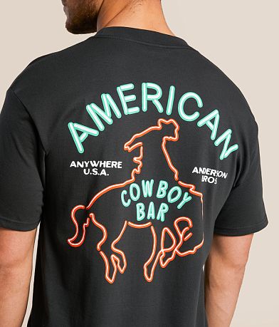 Anderson Bros American Neon T-Shirt BACK