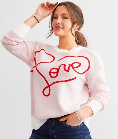 and the why Love Long Sweater front view