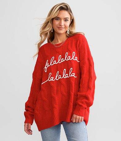 and the why Falalalala Sweater front view