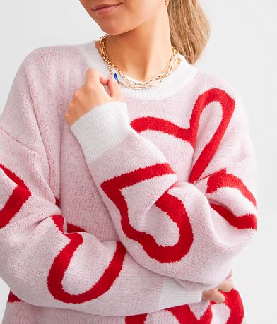and the why Heart Sweater misc detail 1 view