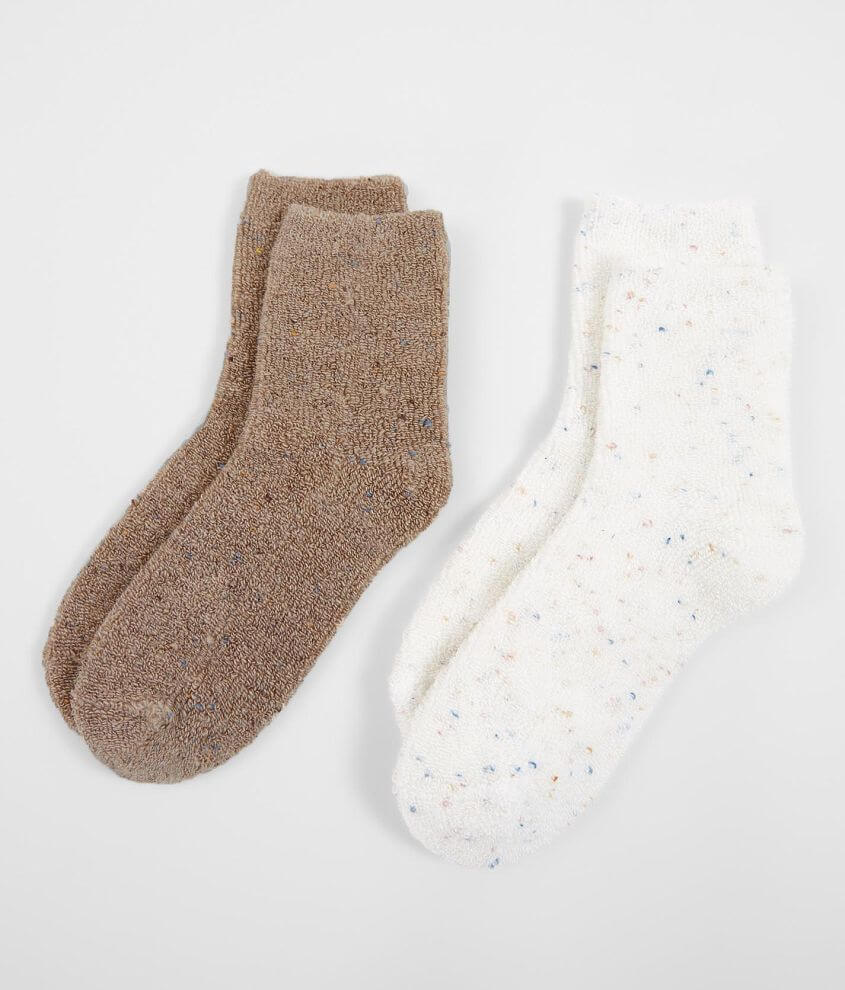 BKE 2 Pack Flecked Ankle Socks front view