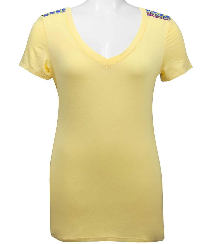 BKE V-Neck Top - Shirts/Blouses in Pale Banana | Buckle