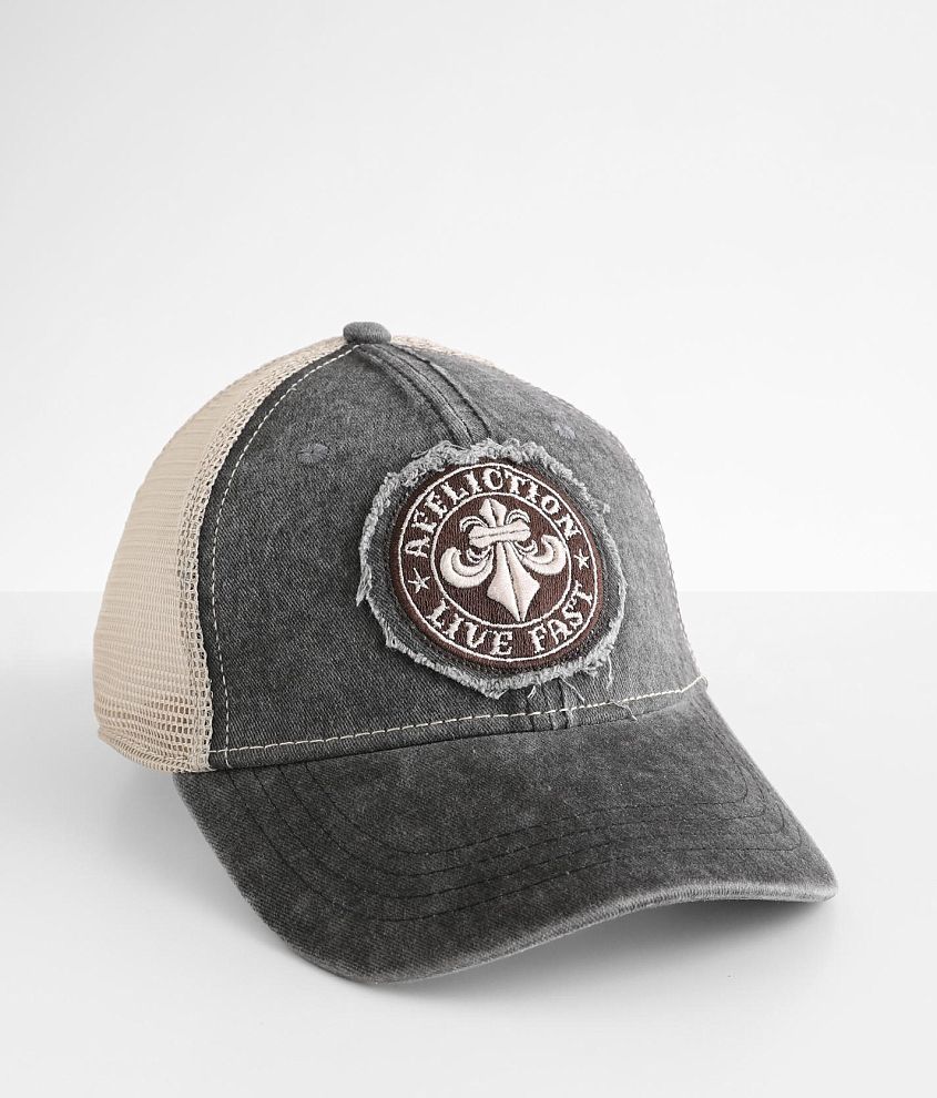 Affliction Core Fleur Trucker Hat front view