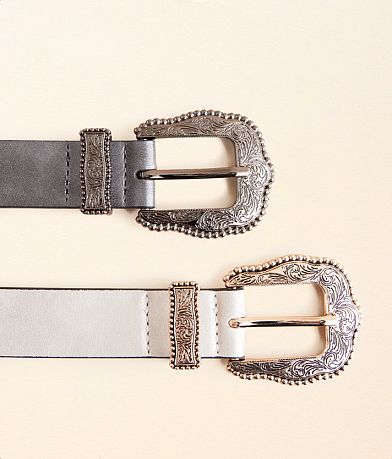 BKE 2 Pack Western Metallic Belt Set misc detail 1 view