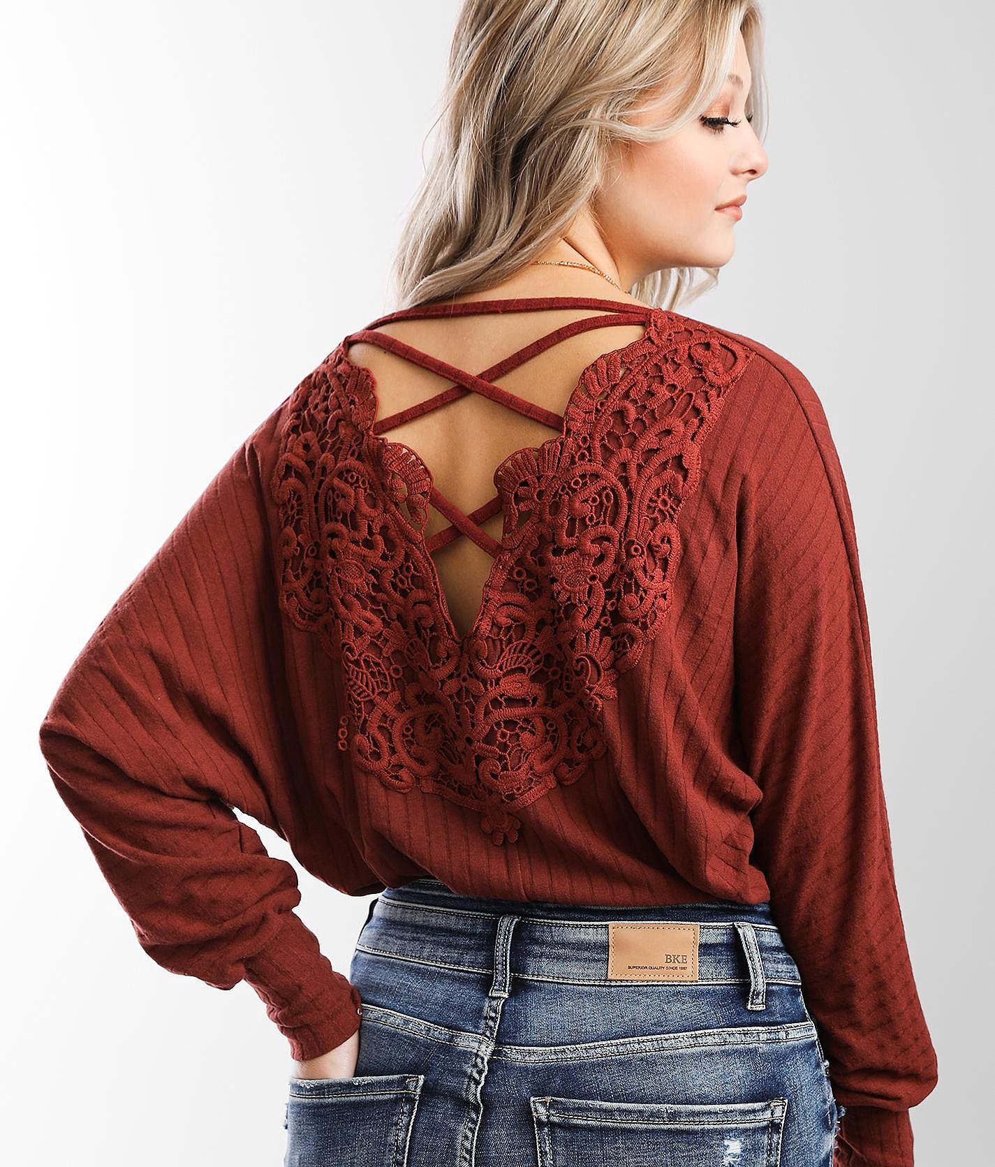トップス theredthread S layered dolman knit THEREDTHREAD / ザレッドスレッド】S layered dolman knit