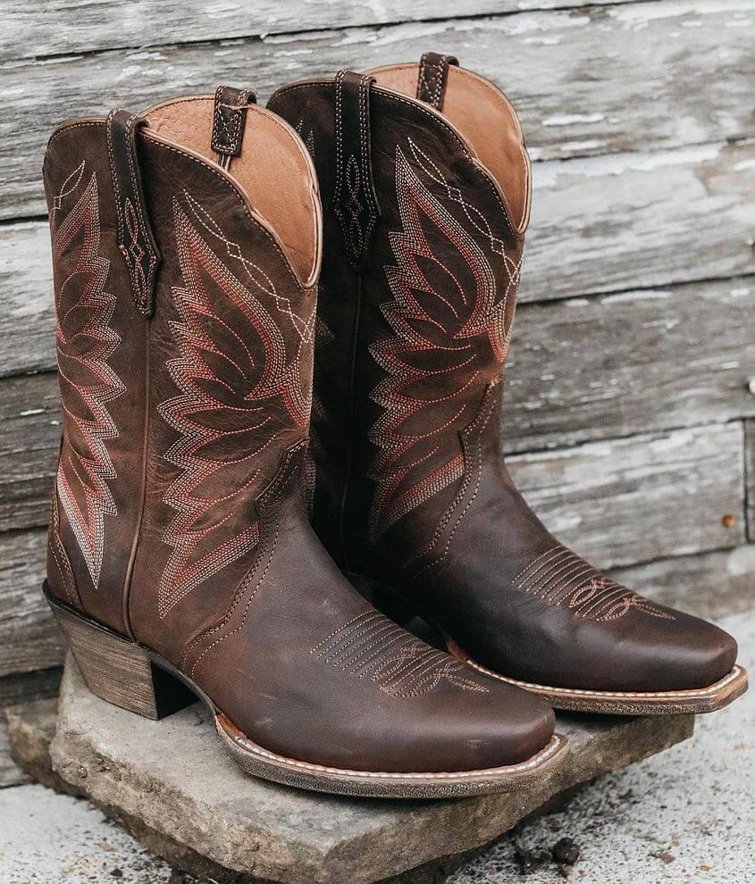 Ariat Autry Leather Western Boot front view