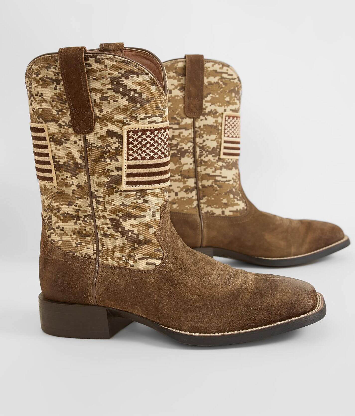 Ariat Sport Patriot Leather Cowboy Boot - Men's Shoes in Mocha 