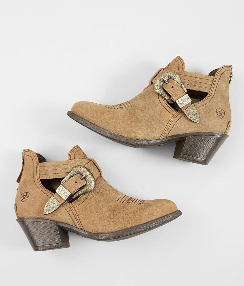 Dulce Leather Western Ankle Boot