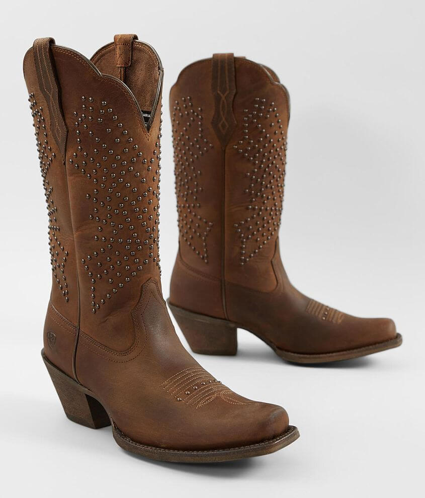 Ariat Lakyn Studded Leather Western Boot front view