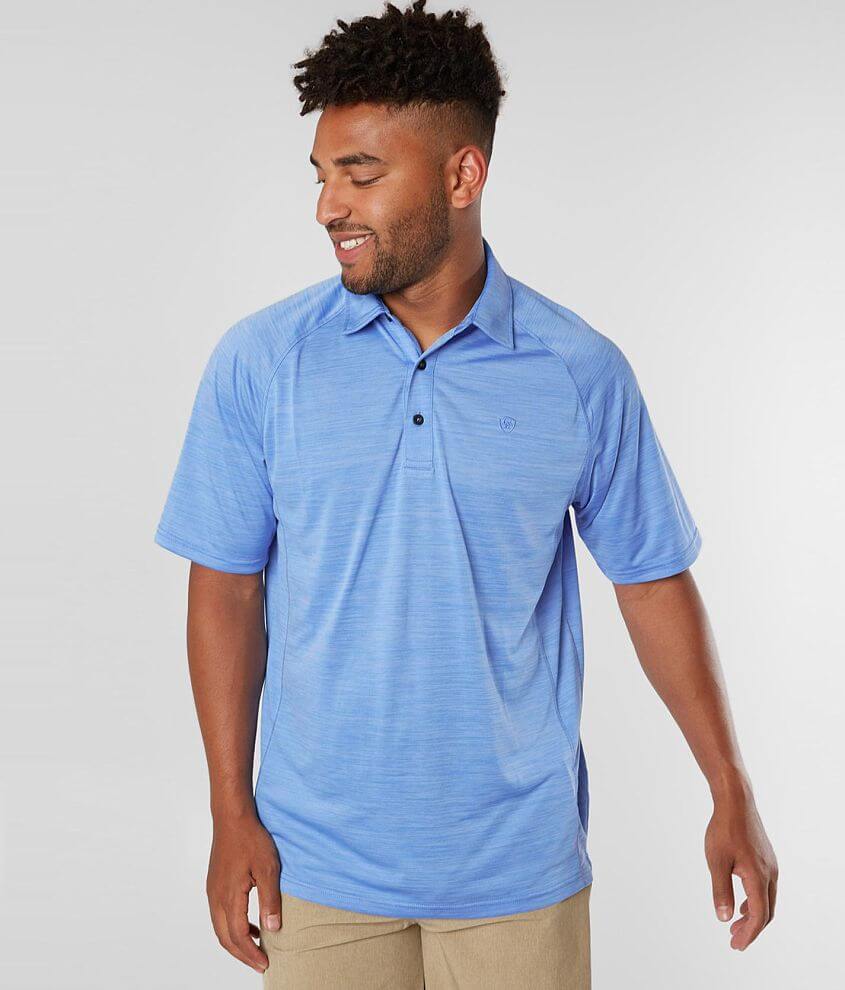 Ariat Tek™ Heat Series Charger Polo - Men's Polos in Marina Blue