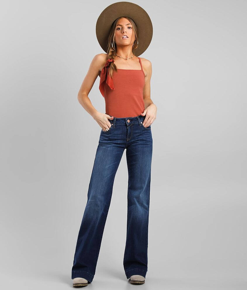 Ariat Kelsea Mid-Rise Wide Leg Trouser Jean front view