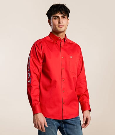 Ariat Team Logo Twill Shirt front view